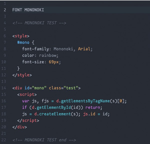 Mononoki等宽编程字体下载|程序员编程字体 V1.2免费版