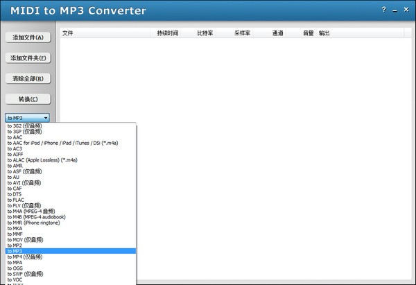 MIDI to MP3 Converter下载|MIDI转MP3格式转换器 V3.3.927绿色中文版