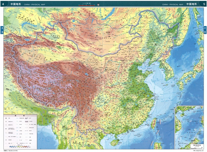 中国地势图高清全图