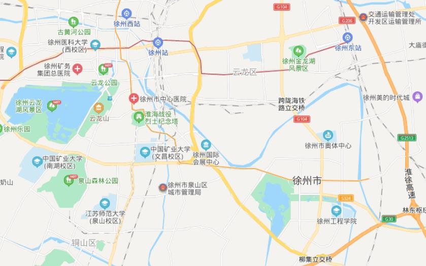 徐州市高清地图|江苏徐州地图全图 2021高清版