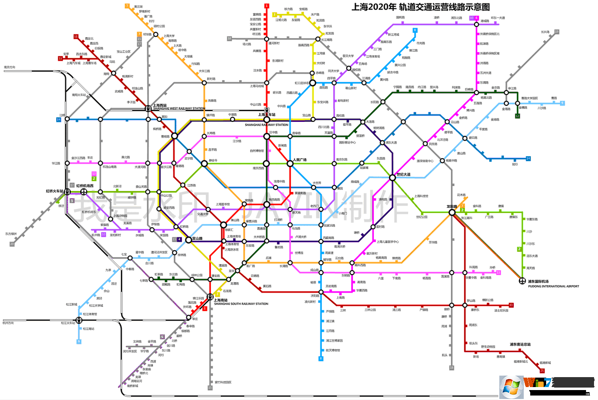 上海地铁规划图高精版2021|上海2021地铁规划图高清版