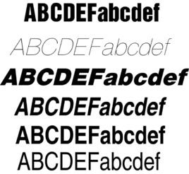 Helvetica全套系列字体 免费版