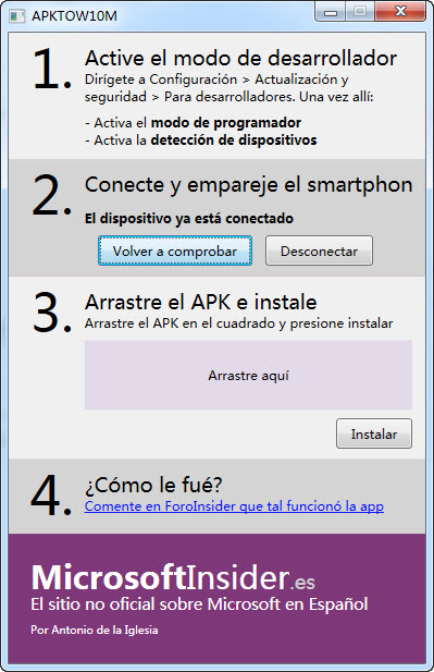 APKToWin10M(WIN10一键安装手机APK工具) V1.0免费版