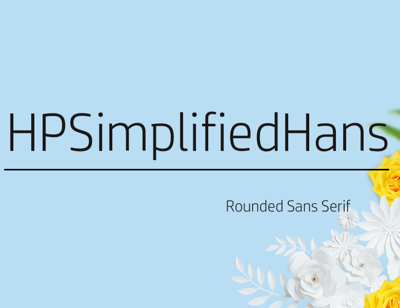 HPSimplified字体 免费版