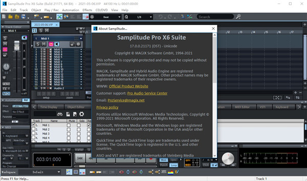 Samplitude Pro音频制作工具 v12.0.0.59绿色汉化版