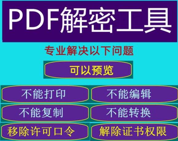 PDF密码破解软件下载_PDF解除密码工具大全