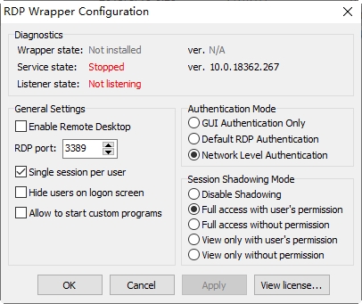 RDPWrap多用户远程登录工具