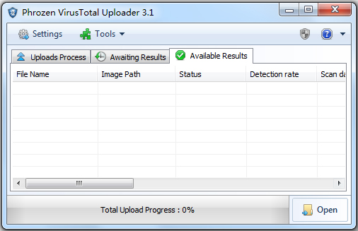 Phrozen VirusTotal Uploader(多引擎在线文件查毒) v3.1官方版