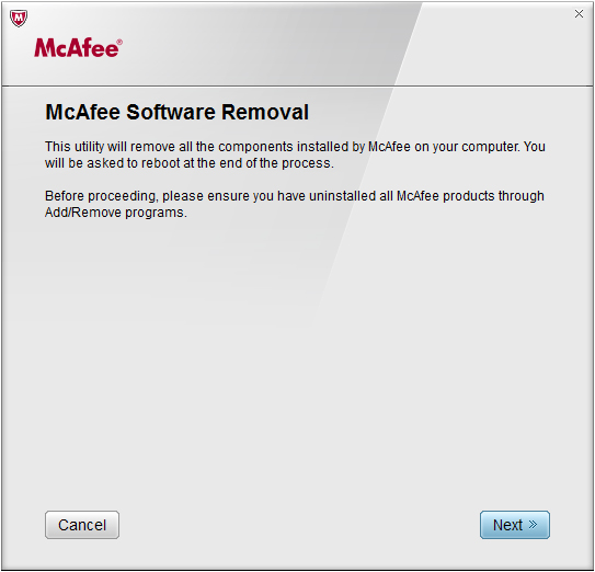 McAfee彻底卸载工具