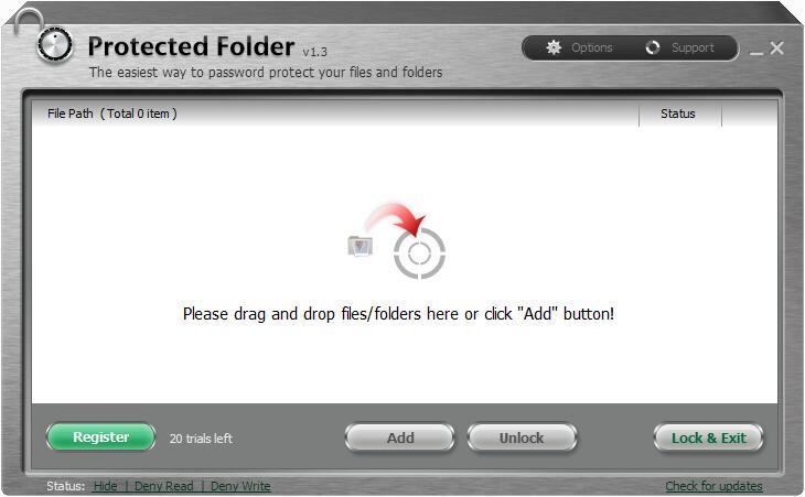 Iobit Protected Folder文件夹加密工具