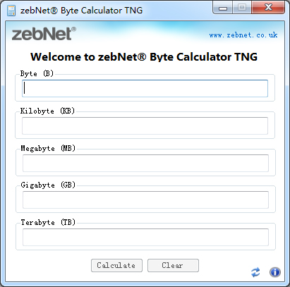 Byte Calculator(字节单位换算器) v5.0.1.2绿色版