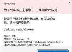 Win11为了对电脑进行保护,已经阻止此应用的解决方法