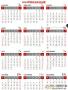 2024年日历全年表带农历A4打印版