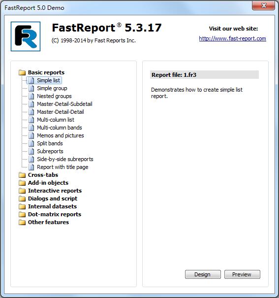 FastReport(报表控件) 5.3.17多国语言版