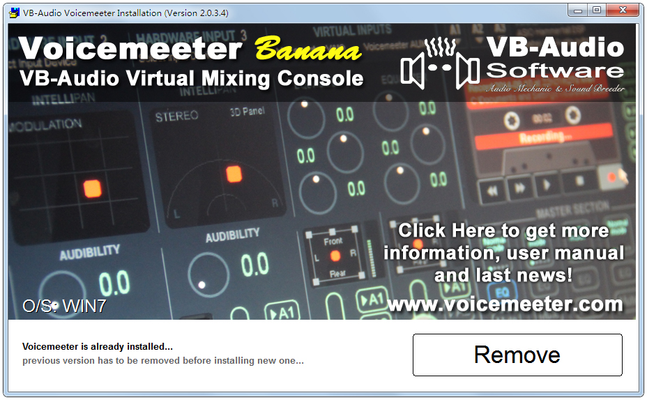 Voicemeeter Banana(虚拟音频调音台) V2.0.3.4