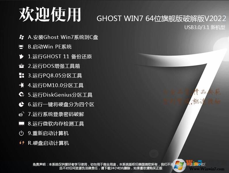 永久激活Ghost Windows7破解版64位旗舰版ISO V2022