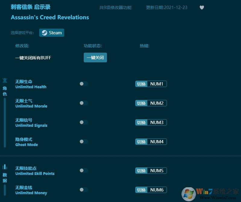 刺客信条启示录修改器