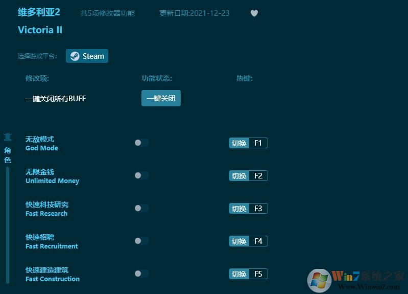 维多利亚2五项修改器 v22.11.10