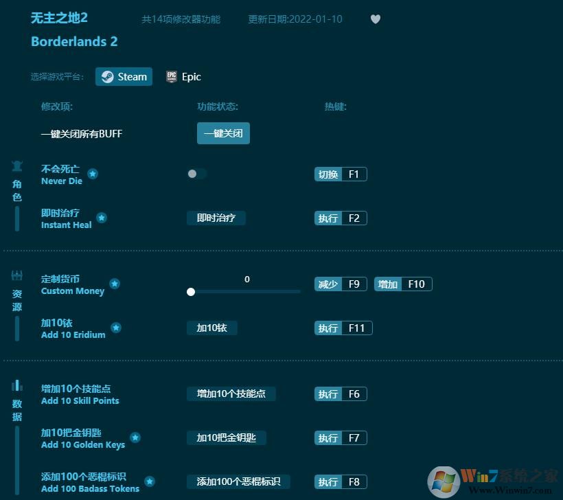 无主之地2线上修改器(亲测可用) v2022最新版