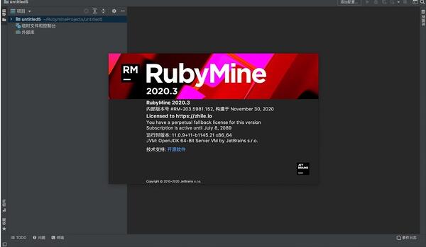 JetBrains RubyMine 2021.3.3 中文破解版
