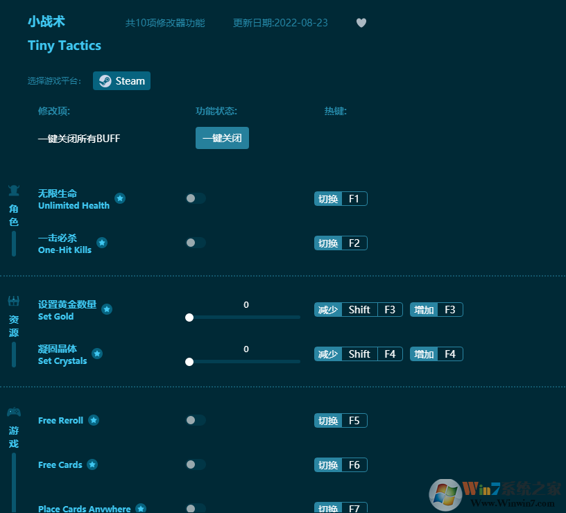 小小战术(Tiny Tactics)十项修改器 v2022最新版