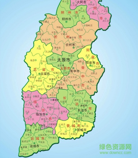 山西省地图可放大(2000x3000像素)