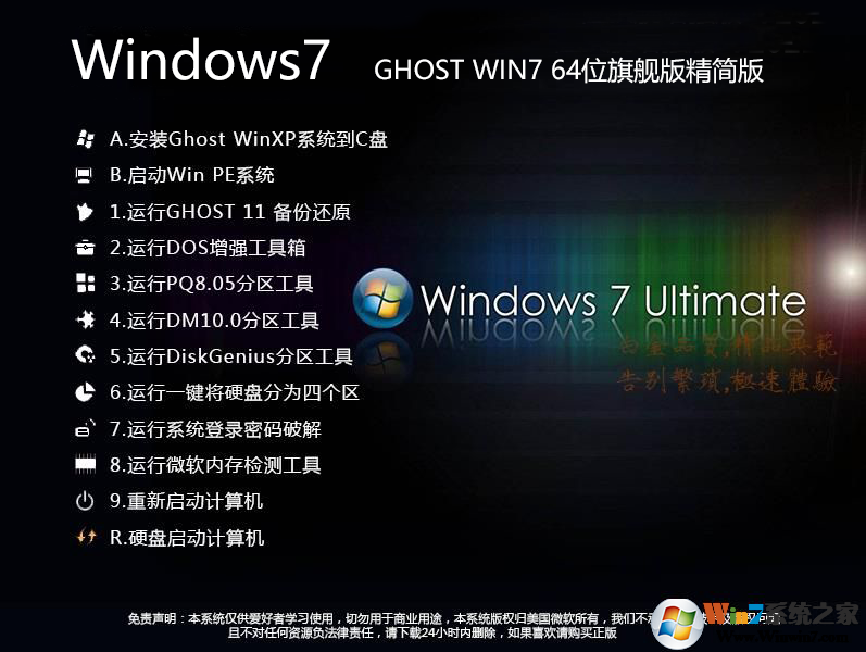 Win7精简版下载2024|WIN7 64位旗舰版精简版本V24.02(极速带USB3.0驱动版) 