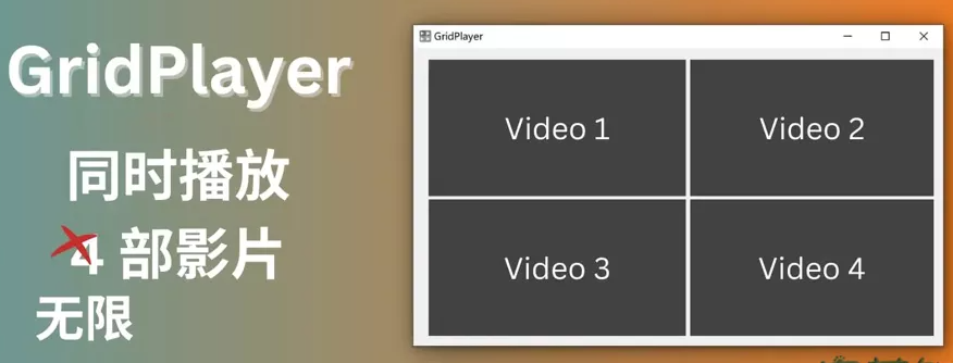 GridPlayer(同时播放多个视频软件)