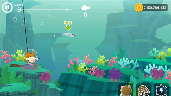 爱捉鱼的猫无限金币版