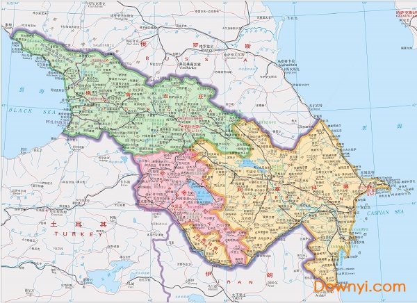阿塞拜疆地图全图