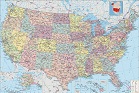 美国地图全图高清版大图2023