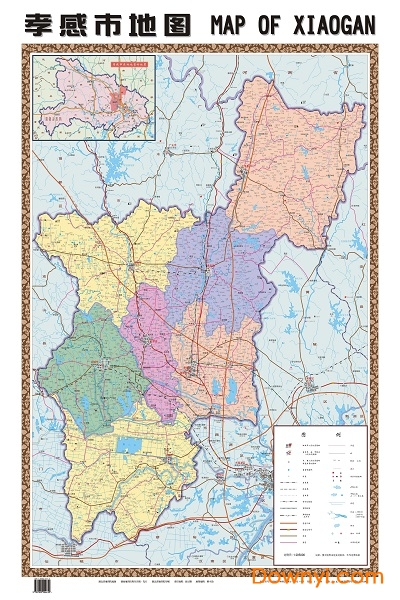 孝感市地图高清版 V2023最新