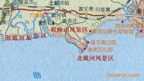 北戴河免费景区地图(高清版)