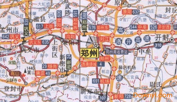 河南省最新交通地图