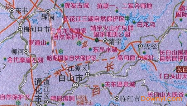 吉林旅游景点地图高清2024
