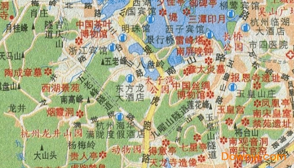 杭州旅游地图景点地图高清版