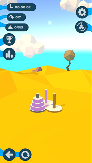 汉诺塔游戏(河内塔)