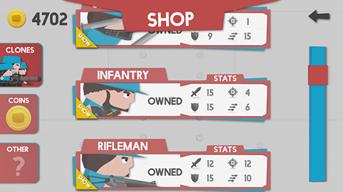 克隆军团（无限蓝色金币）