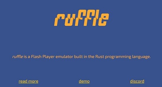 ruffle( flash player模拟器)