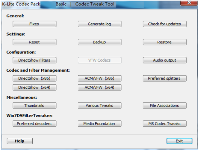 K-Lite Codec Pack Basic(Mac版)