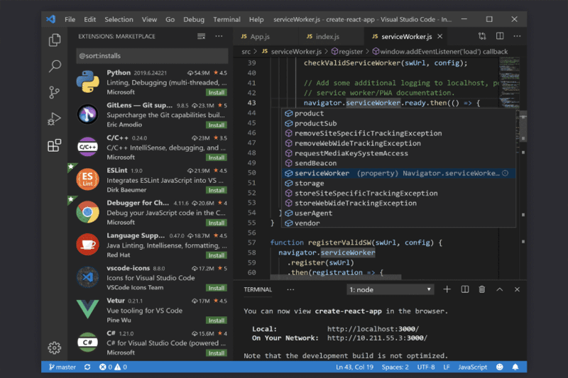Visual Studio Code（Mac版）