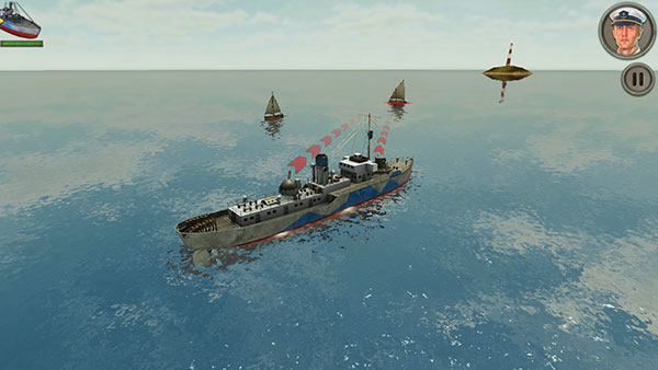 敌方水域潜艇与战舰