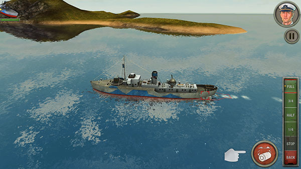 敌方水域潜艇与战舰