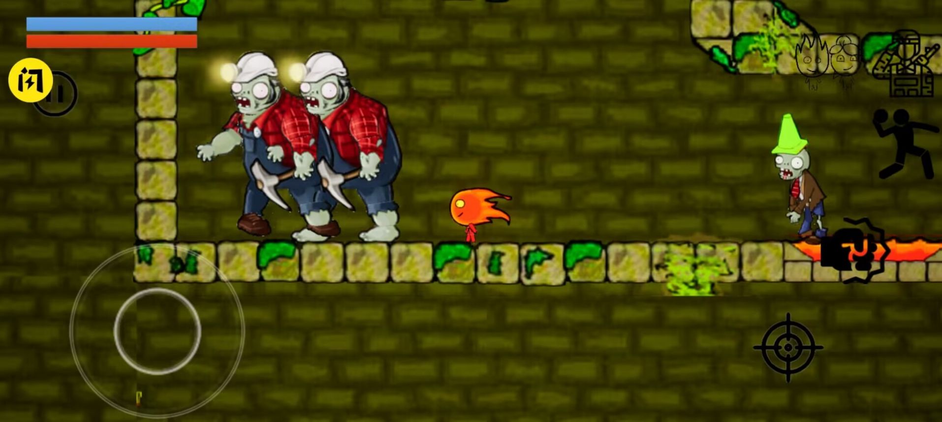 冰火女孩大战僵尸正版