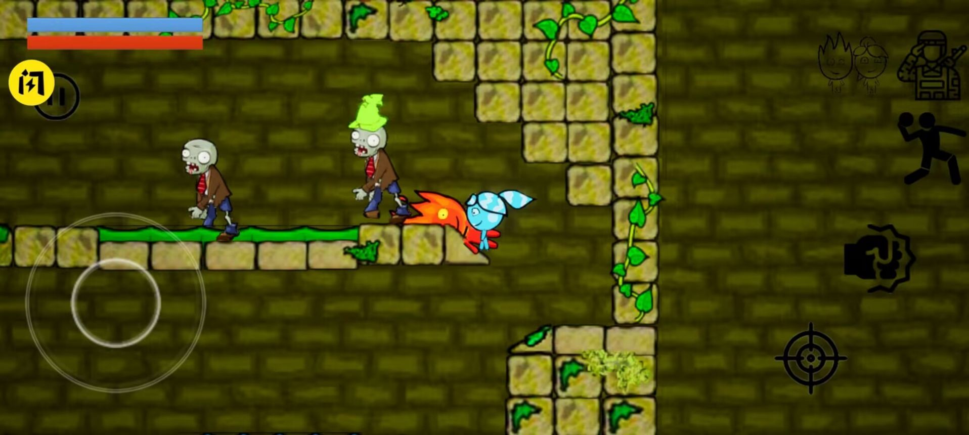 冰火女孩大战僵尸正版