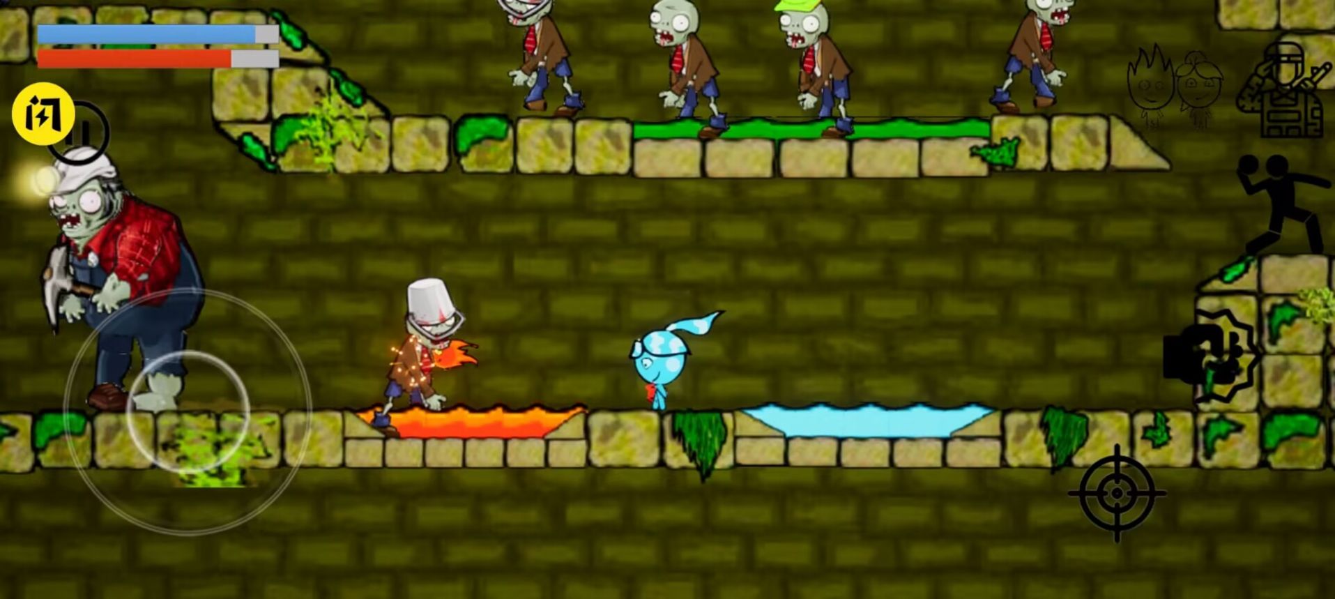 冰火女孩大战僵尸正版