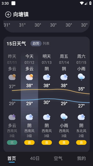 天气预报准点报