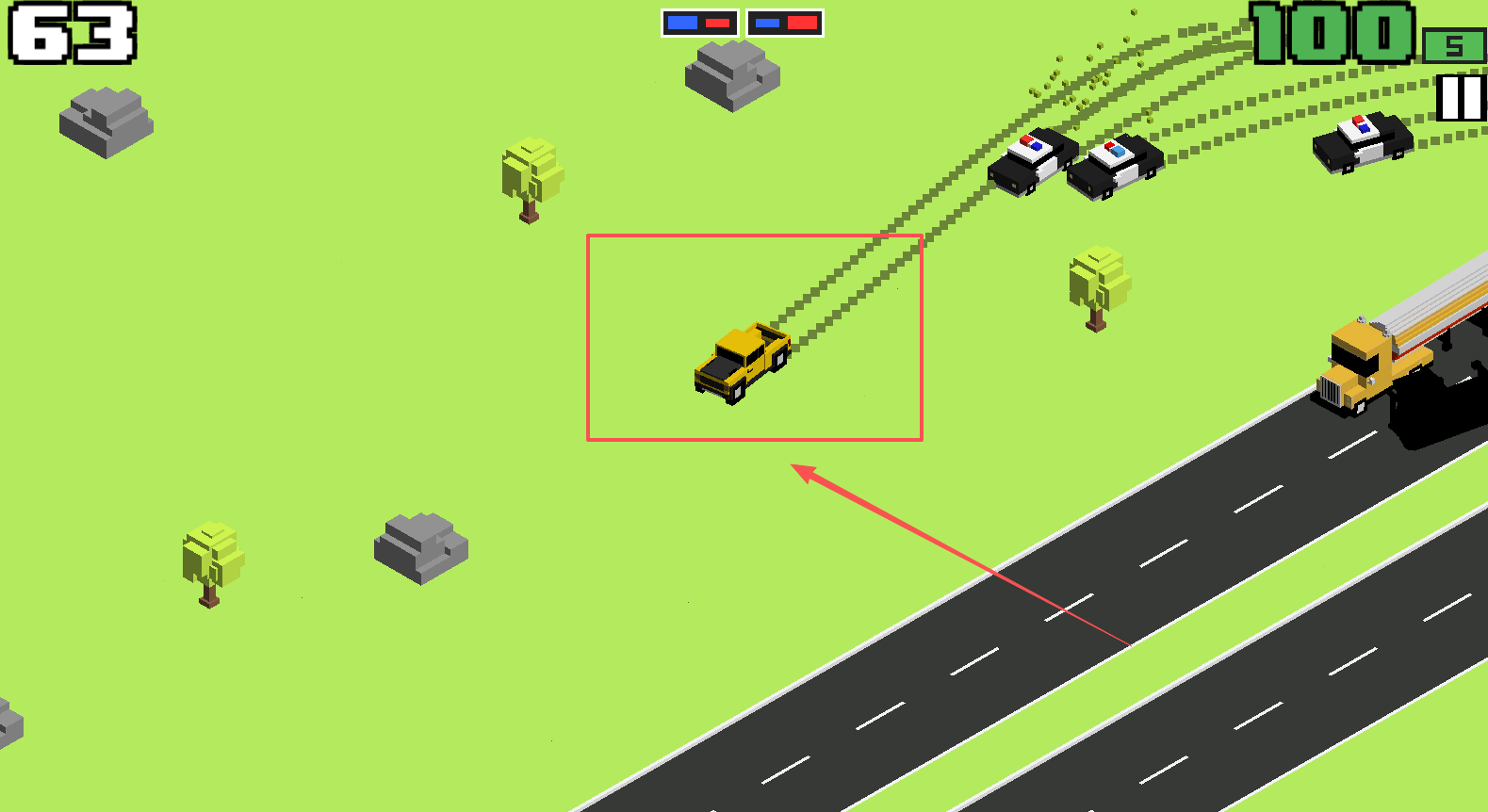 像素公路狂飙(Smashy Road Wanted)汉化版