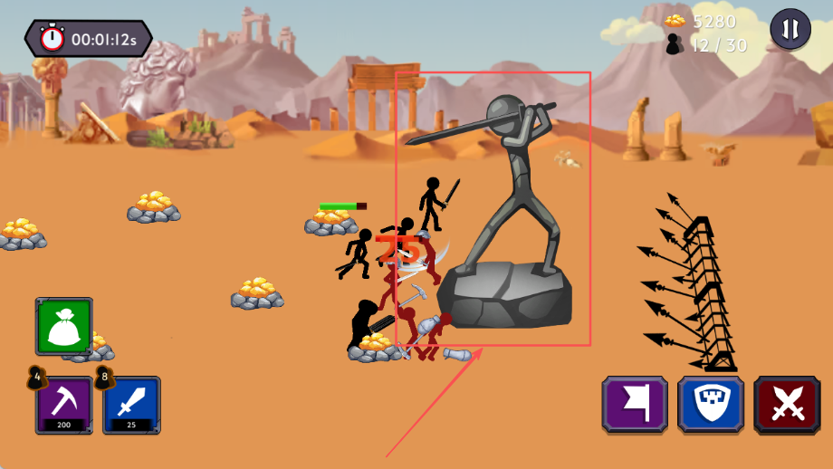 火柴人之战2帝国战争(Stickman Battle 2)汉化版