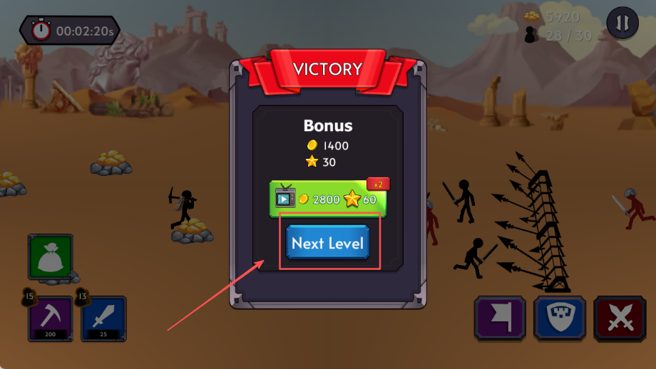 火柴人之战2帝国战争(Stickman Battle 2)汉化版